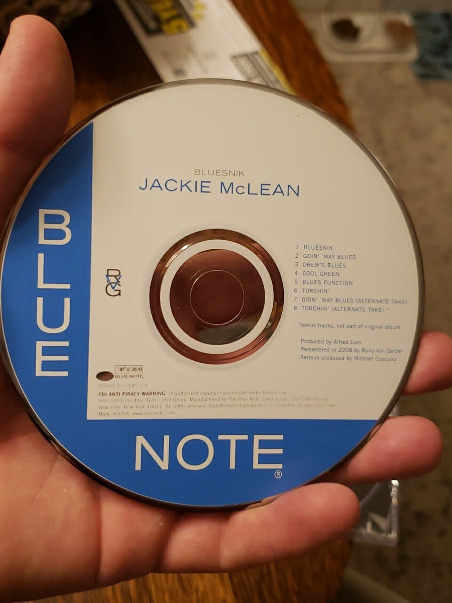 Jackie McLean Bluesnik CD 1989 Blue Note Release | eBay
