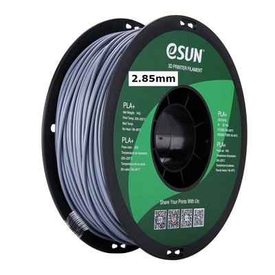 3mm Gray PLA PRO (PLA+) 3D Printer Filament 1KG Spool (2.2lbs), Actual Diamet...