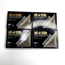 Four 4 Maxell HS-4/120s 4MM HELICAL-SCAN DDS2 Data Cartridge Factory Sealed
