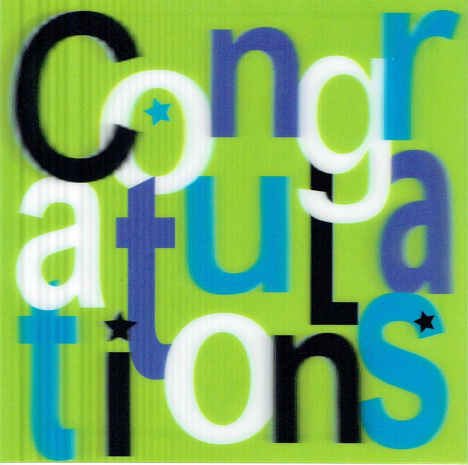 3D CARD Congratulations Exam Birthday New Job Engagement etc ...................