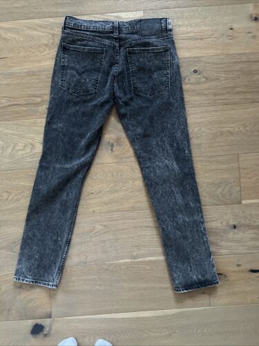 Jeans ajustados elásticos Levi’s 511 para hombre 32x30 negro lavado ácido Y2K 2015 84511-0213 - Imagen 2 de 12