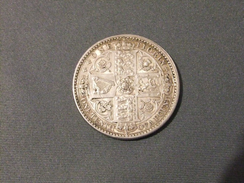 Queen Victoria Godless Florin 1849 My assessed grade: Extremely