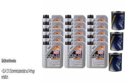15L Motoröl Liqui Moly Top Tec 4200 5W-30 3x MANNOL Motor Flush ADDITIV