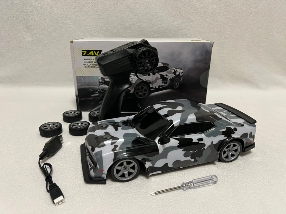 Coche de deriva RC 1:16 4x4 ruedas a la deriva anticolisión todoterreno carreras coches de radiocontrol Foto 2 de 4