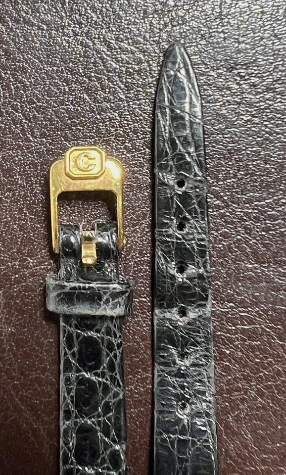 Concord Genève Strap Gold Filled Buckle 10 mm 8mm wide Genuine #107-2 - Image 3 of 4