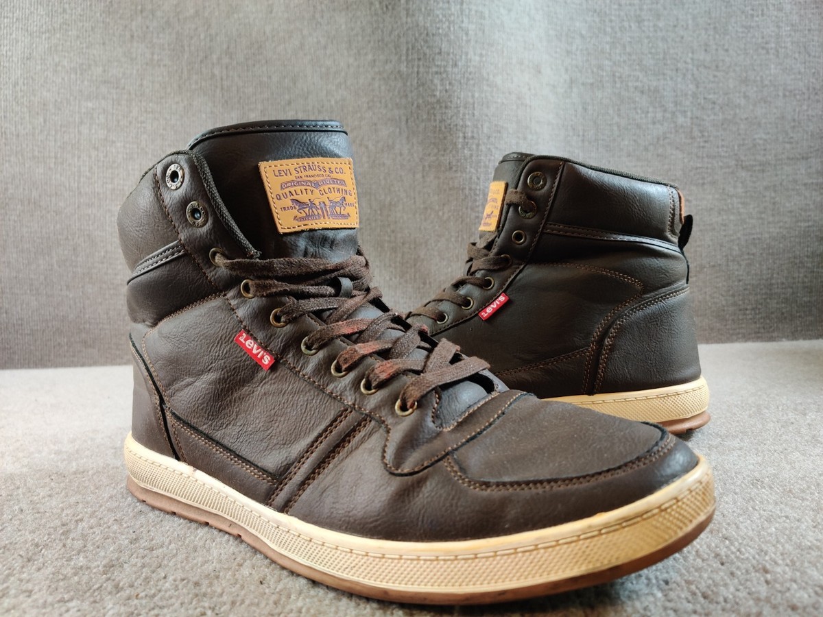 Levi's Men's Lace up Brown Desert Ankle Sneaker Boots Size 13