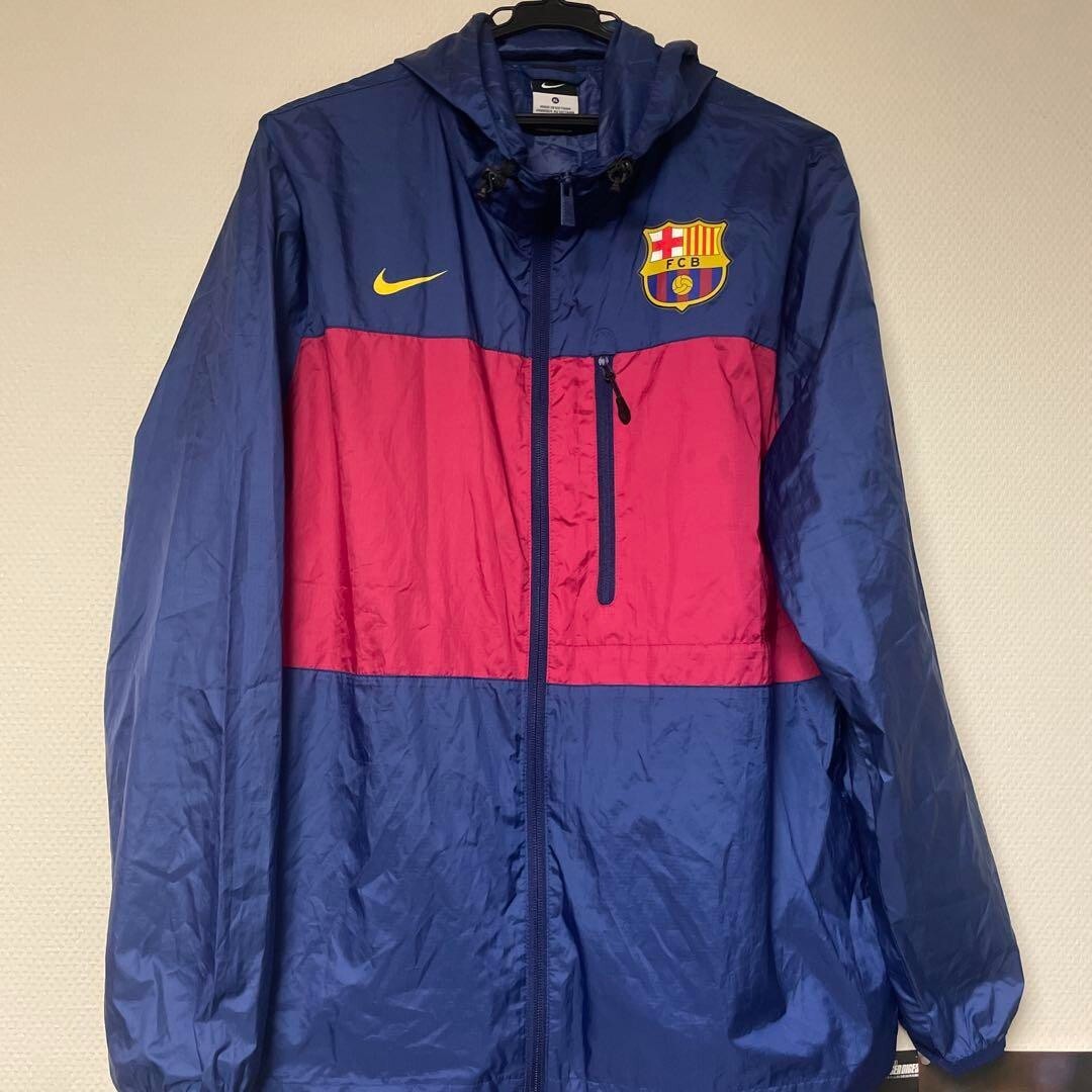 希少　Nike FC Barcelona ウィンドブレーカー XL FC Barcelona XL 1990-00's Soccer Warm Up Windbreaker Nylon