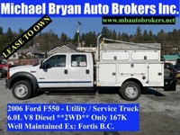 2006 FORD F550 - UTILITY / SERVICE TRUCK *EX FORTIS BC* DIESEL