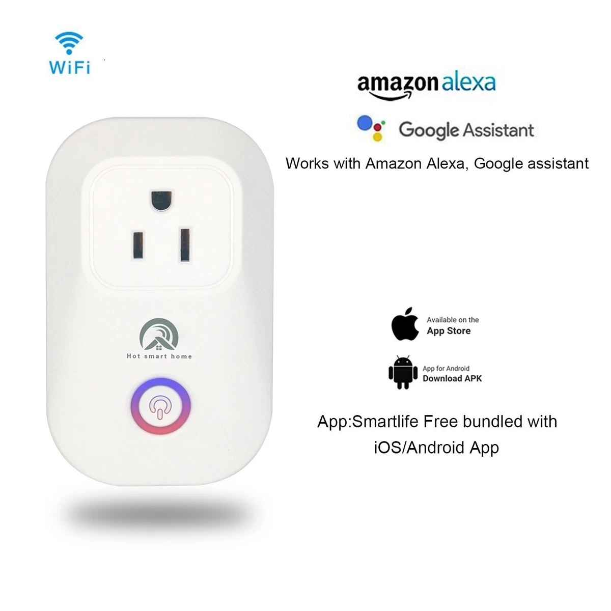 Outlet that works with google best sale home