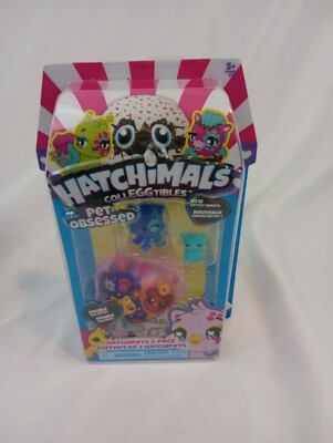 HATCHIMALS 2-Pack Hatchipets Pet Obsessed CollEGGtibles SpinMaster Hatchy Hearts
