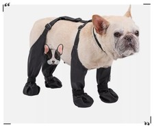 Dog Suspender Boots Waterproof Dog Shoes Anti-Slip Pet Paw Protector Adjustable