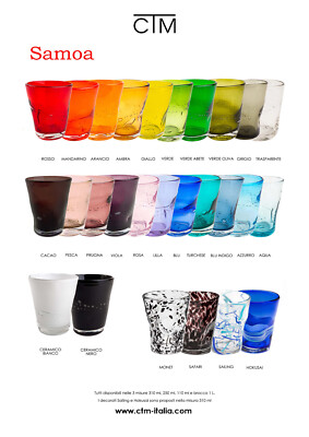 Samoa CTM Comtesse Milano - Wasserglas verschiedene Farben Gläser Ctm Samoa