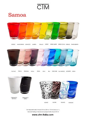 Bicchiere Acqua Samoa CTM Comtesse Milano - Vari Colori Gläser Ctm Samoa