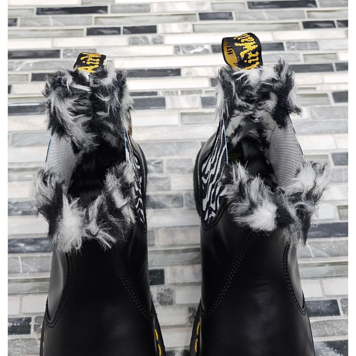 Dr. Martens Leonore 2976 Black-Zebra Print Women's Chelsea Dr. Martens Leonore 2976 Black-Zebra Print Women's Chelsea