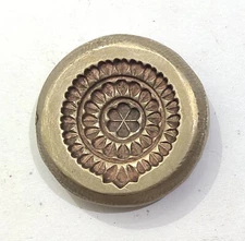 Vintage Bronze Jewelry Die Mold/Mould India Hand Engraved For Jewellery Making
