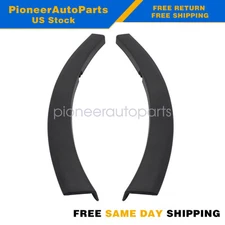 2 Pcs Front Bumper End Caps Fits Toyota RAV4 2016-2018 Right & Left Black