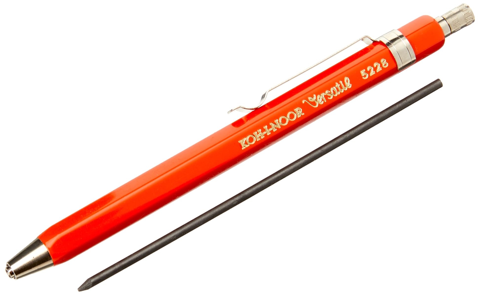 Koh-I-Noor 2mm Diameter Short Mechanical Clutch Lead Holder Pencil - (Red)...