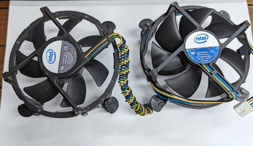 Intel BOX kühler ohne Kühlelement nur Lüfter LGA 1366 für Bastler 2x