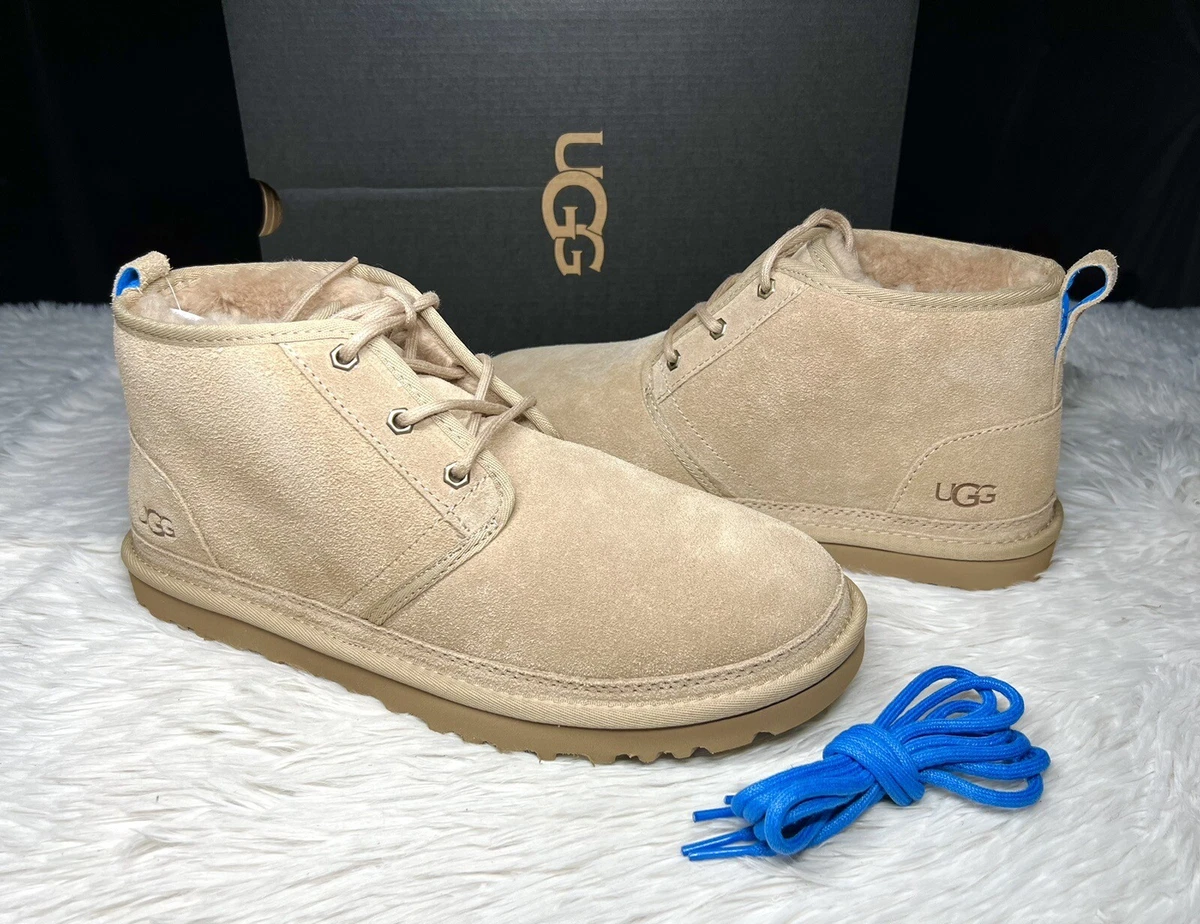 UGG NEUMEL CHUKKA BOOTS FUR SAND SANTORINI 3236 CHESTNUT TAN KHAKI