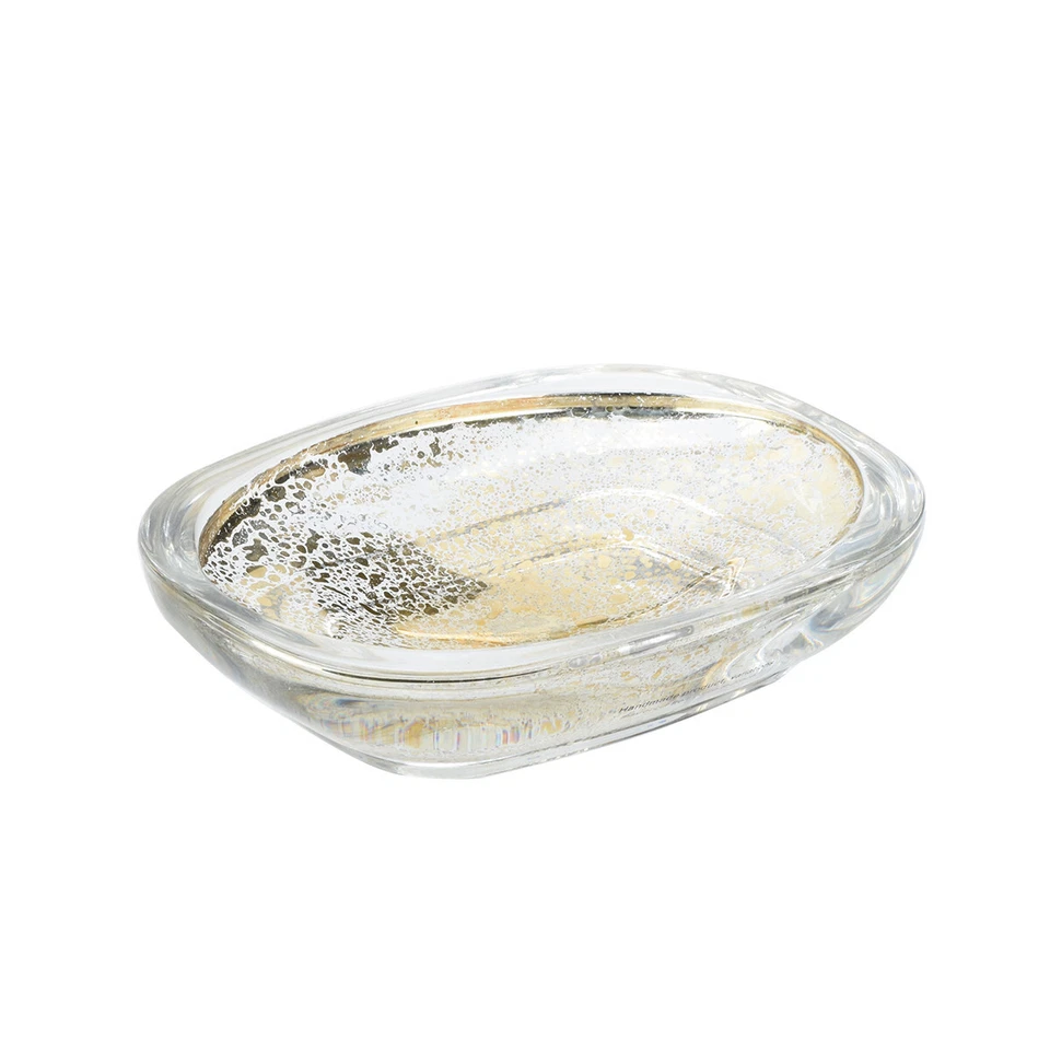 Jabonera de vidrio colección Grand Resort champán oro regalo Foto 3 de 4