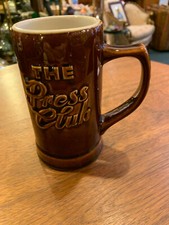 Vintage Hall "The Press Club Pittsburgh Stoneware Stein/Mug Made in USA #1591 6"