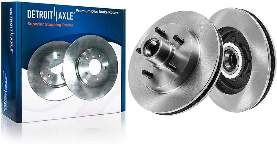 RWD Front Disc Rotors Calipers Brake Pads for Ford F-150 Lincoln Blackwood 5 Lug - Image 3 of 4