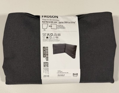 IKEA Frösön Rückenkissenbezug für Eckelement 62/52x44 Dunkelgrau 105.863.93 NEU