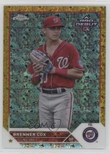 2023 Topps Pro Debut Chrome Gold Mini-Diamond Refractor 15/50 Brenner Cox 1p4b