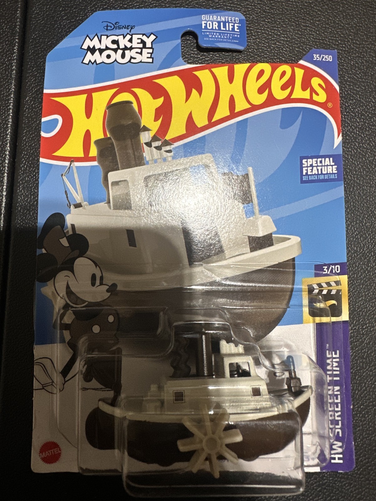 Hot Wheels Disney Steamboat Willie HW Screen Time 3/10 Mickey Mouse 35/250