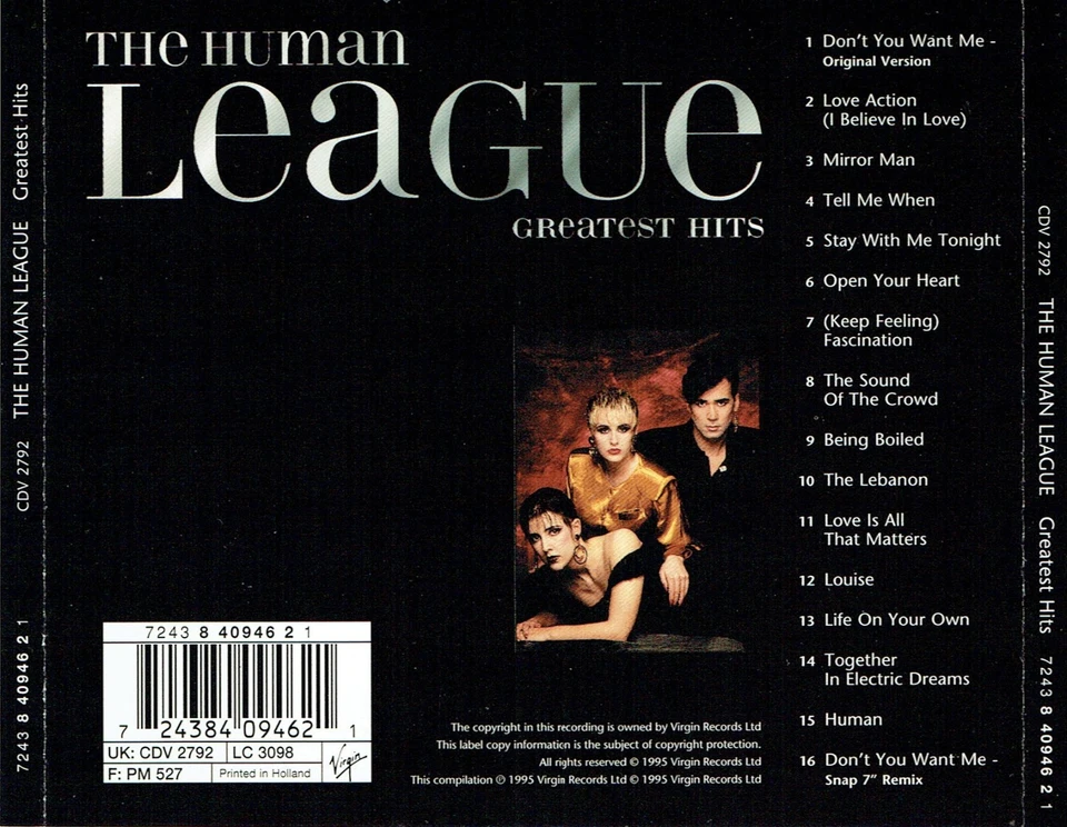 (CD) The Human League - Greatest Hits - Don't You Want Me, Open Your Heart - Bild 2 von 2