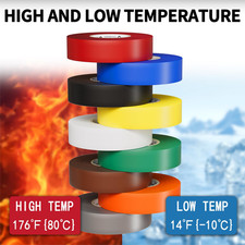 UL/CSA Colored Electrical Tape 9 Colors 7 Mils -600V 0.75 in X 66 FT Electric
