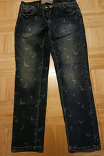 Cecil Jeans Scarlett mit Vogelmuster W29 L 30