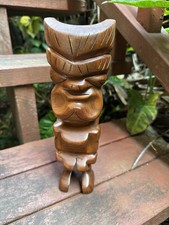 Milo Wood Tiki 10" Made In Hawaii Hand Carved
