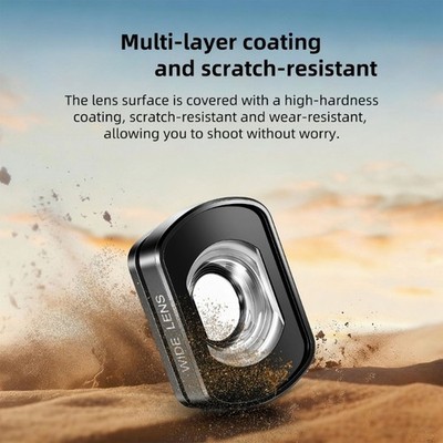 Quick Release Wide Angle Lens For Pocket 4/3Camera 112Degree FOV Filter