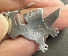 Vintage Raven Sterling Silver Earrings Native American Tlingit NR — photo 3