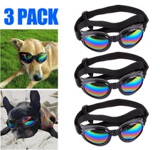 3x Pet Dog Goggles Eye UV Protection Sunglasses Doggles for Small Medium Breeds