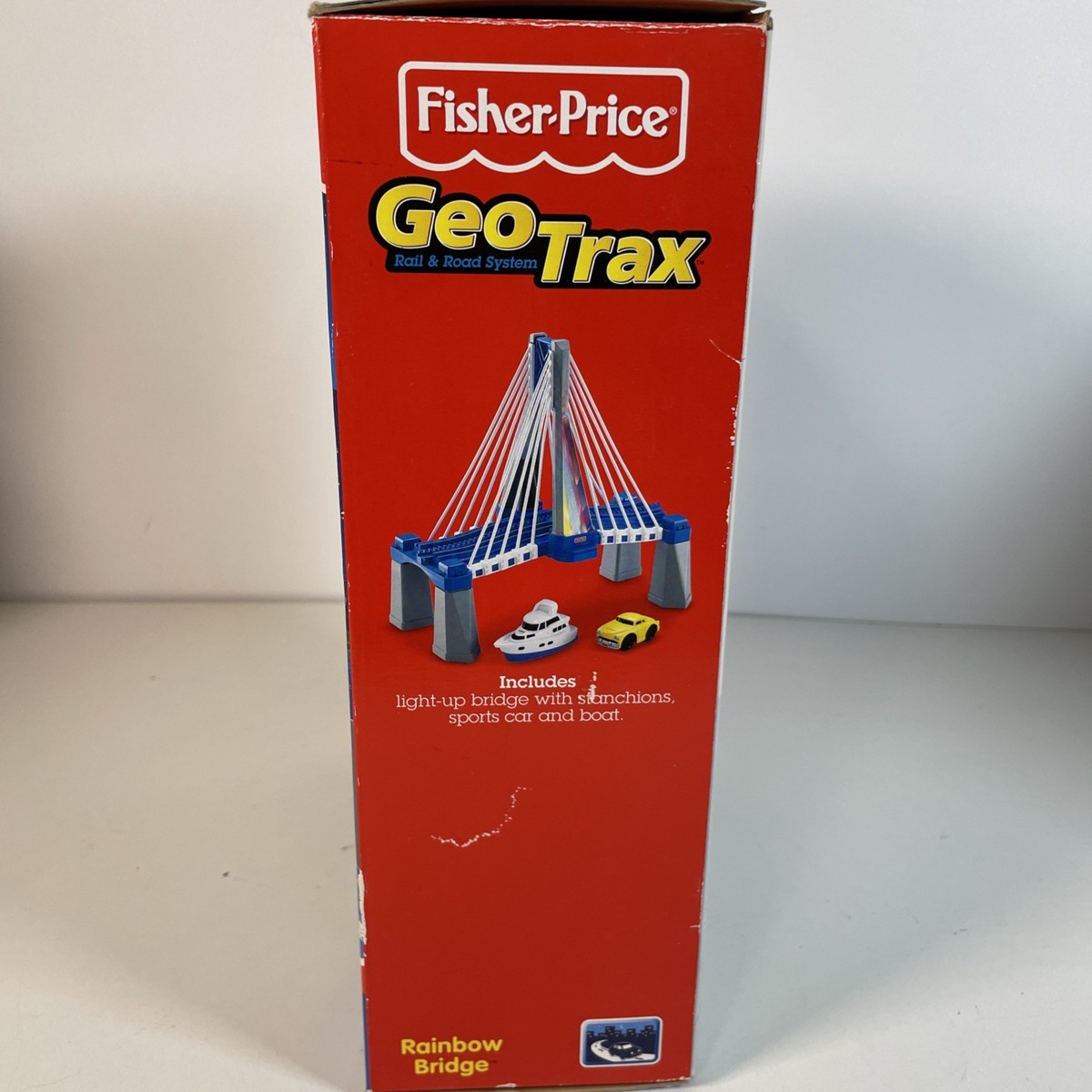 Complete Fisher GeoTrax Blue Rainbow Suspension Bridge J9520