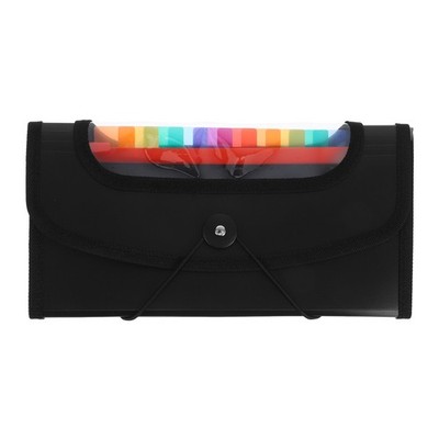13-Section Receipt Organizer Accordion File Folder Ticket Holder Check Bill