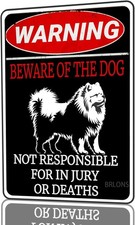 Tin Metal Signs Beware Of The Dog Chow Chow Warning Sign Aluminum Sign Vintage