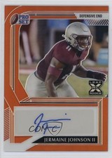 2022 Leaf Pro Set Metal Orange Prismatic /10 Jermaine Johnson II Auto 1gt6