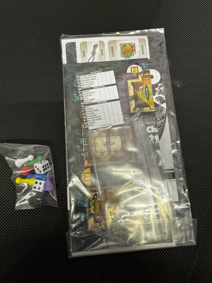 Cluedo Parker Games To Go Travel Version 2005 Opened Sealed Contents Hasbro - Image 3 of 3