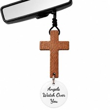 Cross for Car Mirror Hanging, Christian Car Ornament Gift for Men and Women