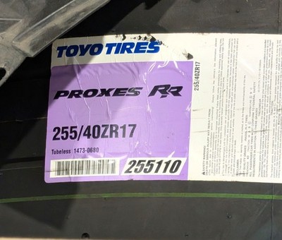 4 X Brand New Toyo Proxes RR P255/40 R17  tires