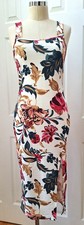 Shein Floral Bodycon Front Slit Sundress Size: M