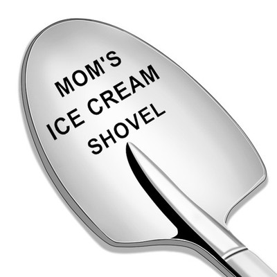 Gifts for Mom - Mom's Ice Cream Shovel, Stocking Stuffers Shovel: Mom, Silver 