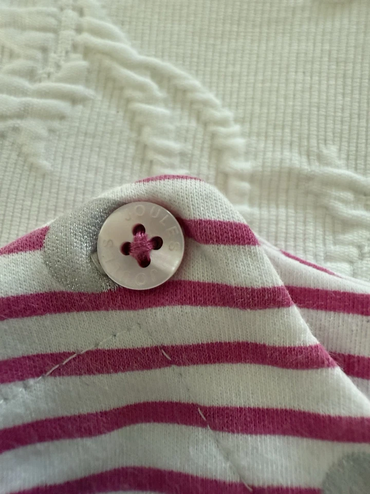 Joules Rosa Blanco Rayas Talla 5 Lunares Conejito Nuevo Sin Etiquetas Foto 4 de 4