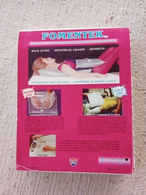 Vintage 1988 Large Fomentek Hot & Cold Water Ice Pack New In Box NOS Made in USA