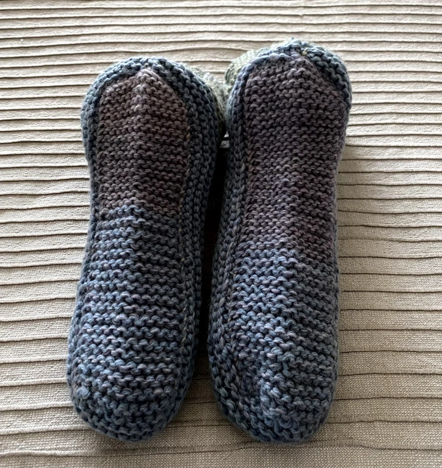 Handgestrickte sehr dicke warme Socken Puschen Sofasocken Stricksocken Gr. 43-45 - Bild 4 von 4