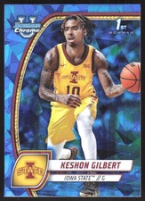 7649K 2024-25 Bowman University Chrome Blue Sapphire #45 Keshon Gilbert