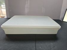 Tupperware Contenitore Rettangolare con Coperchio Portaoggetti Cucina 8,5x13" Interno Opaco 